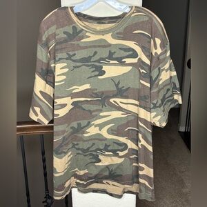 Game Winner Men's Camouflage 100% Cotton Short Sleeve Tee Size 2X